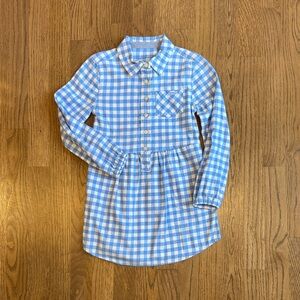 Vineyard Vines Blue and White Gingham Kids Casual Dress